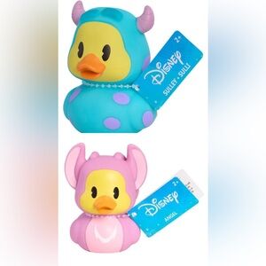 Set of 2 Disney Rubber Ducks - Sulley & Angel